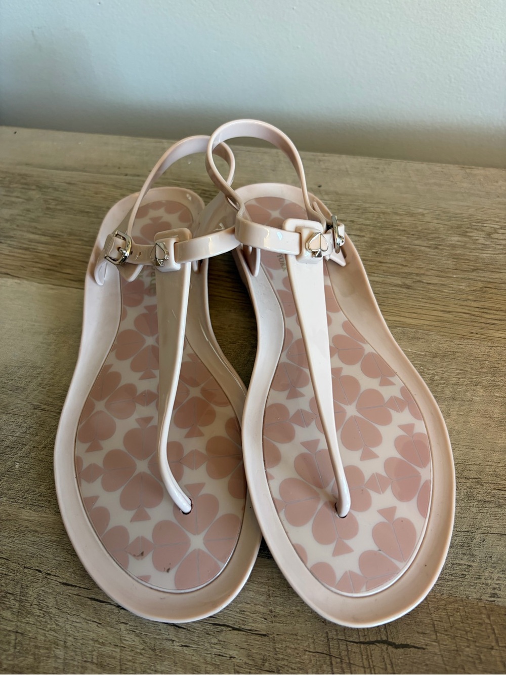 Kate Spade New York Tallula Jelly Thong Sandals Pink Women's Size 8 Beach